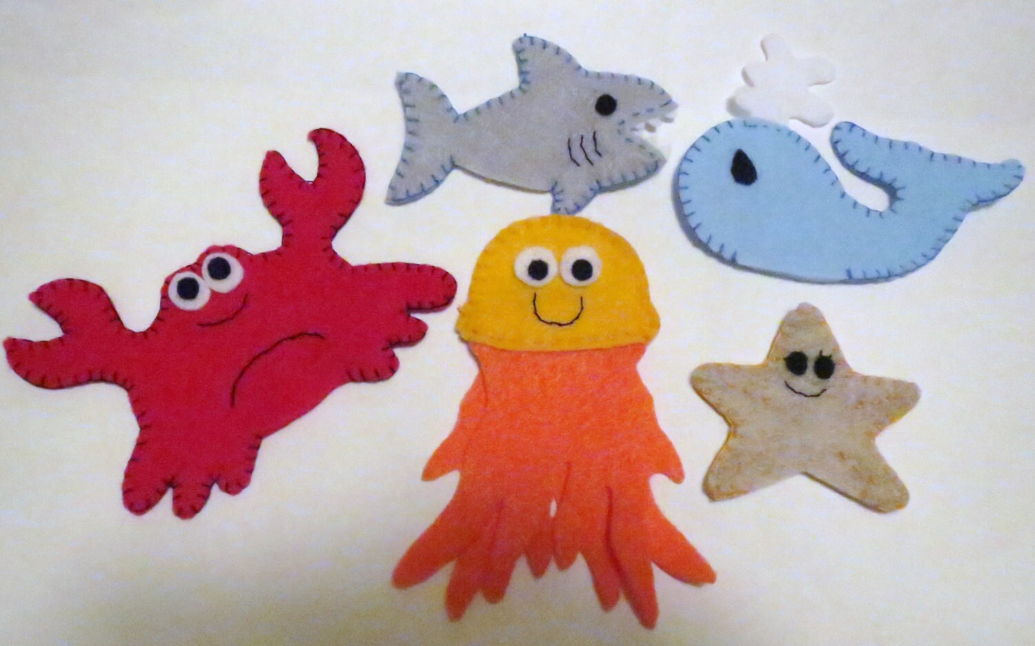 Finger Puppets Ocean Animals Sea Creatures pretend play Etsy