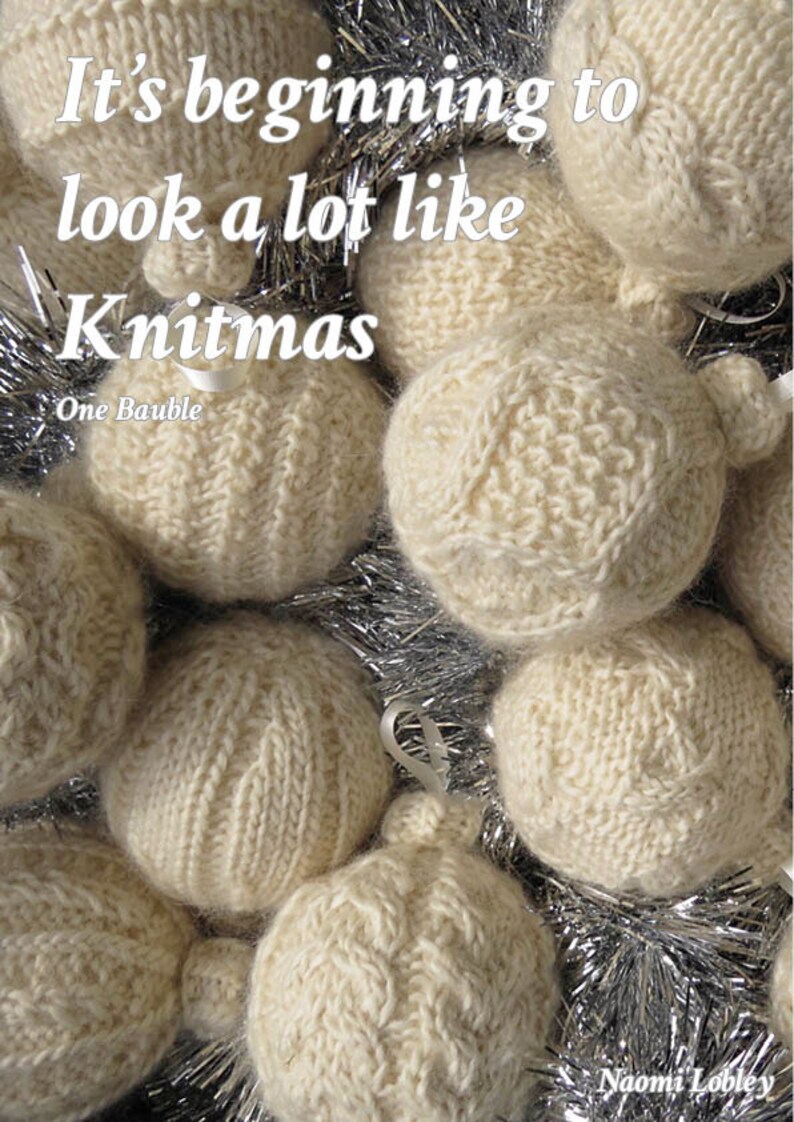 Bauble knitting pattern no. 10 pdf download image 2