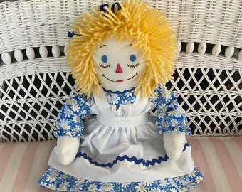 blonde raggedy ann doll