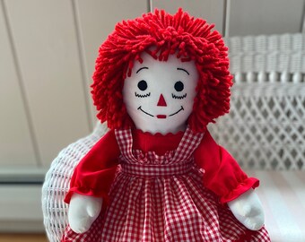 20 inch Lucy K Ragdoll Traditional Raggedy Ann Handmade Personalized Custom Doll