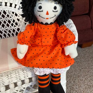 20 inch Halloween Raggedy Ann Doll Handmade in USA Doll image 4
