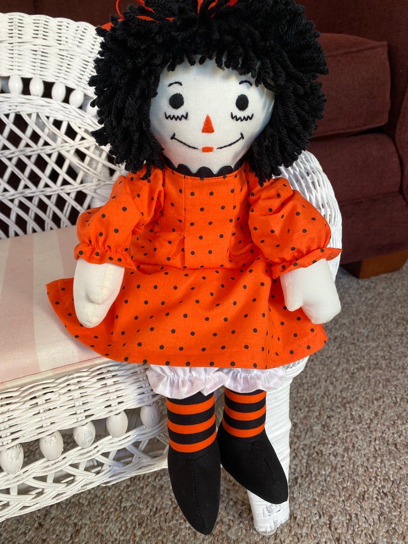 20 inch Halloween Raggedy Ann Doll Handmade in USA Doll image 4