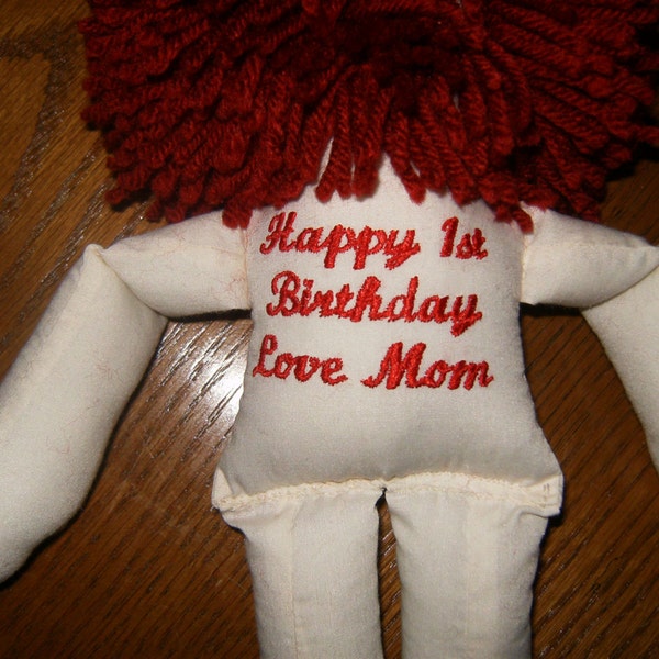 FREE Embroidery on Raggedy Ann and Andy Dolls in my shop Embroidery ideas