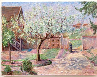 Original Oil Figurative Landscape Painting 14”x18”