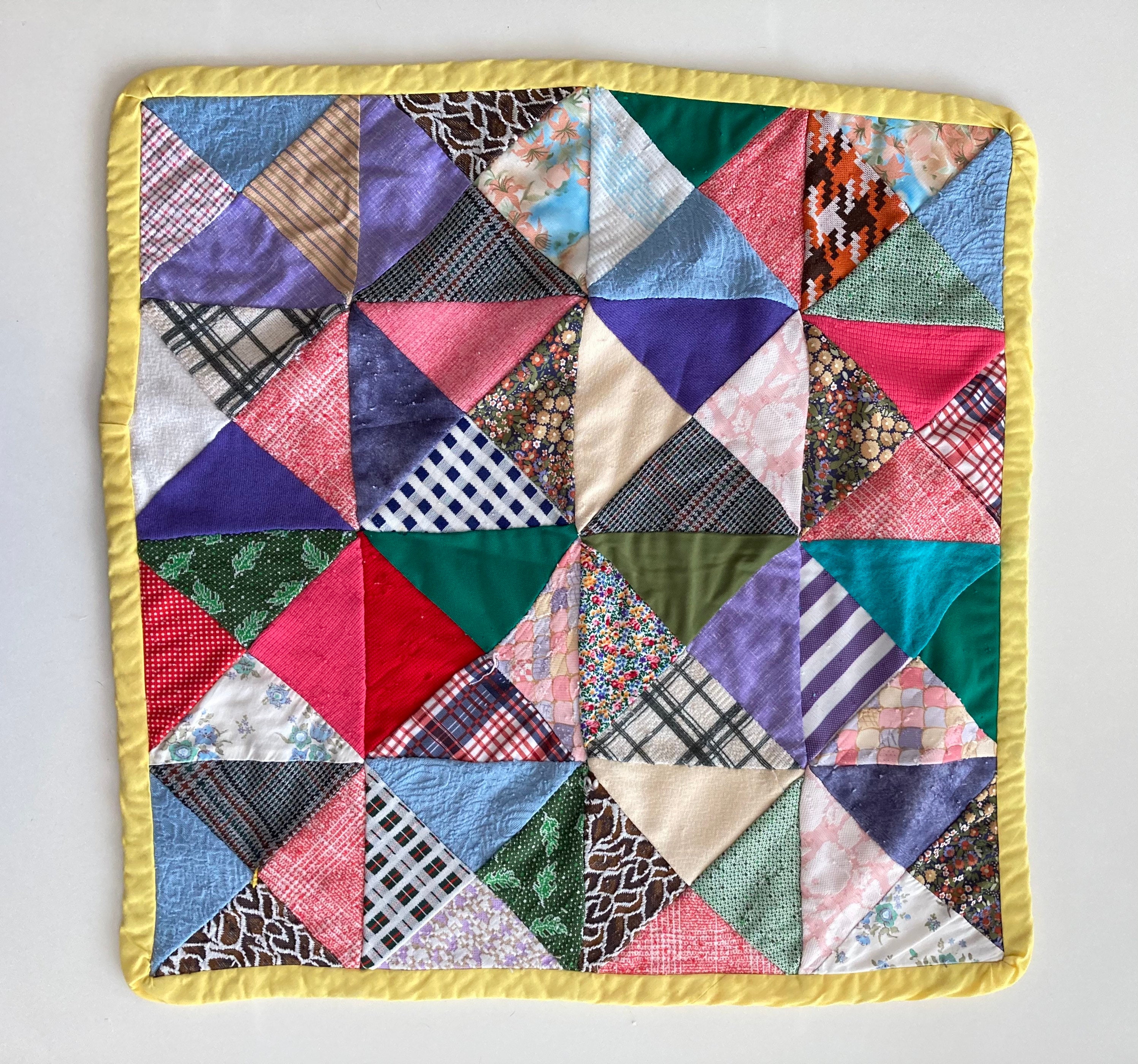 Small Handmade Quilt / Fabric Wall Hanging Etsy UK