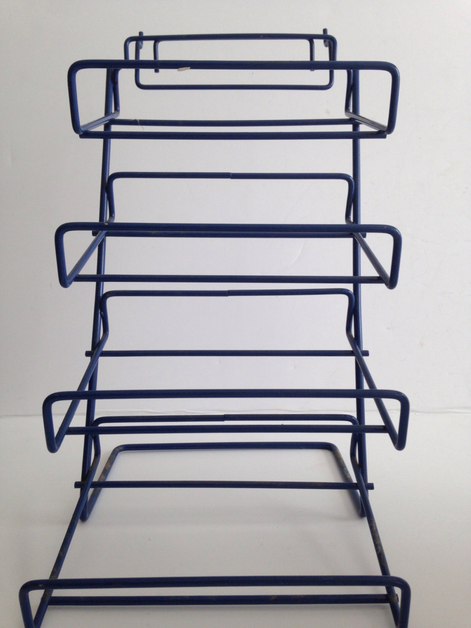 Wire Rack Display Top Wire Display Rack and Metal Display Shelf / Modern Industrial Table Top ...