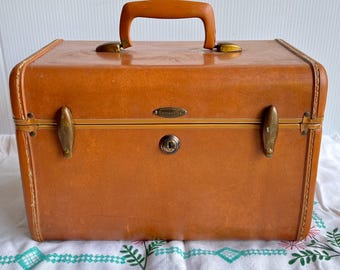 Vintage Samsonite Overnight Case / Vintage 1940’s Train Case