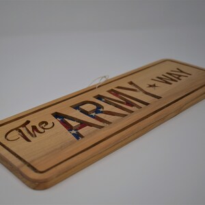Handmade &quot;The Army Way&quot; Sign | Army Gift | Military Family | Veterans Day | Military Home Decor | Gift for Soldier