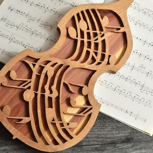 Large Violin Wall Plaque (Made-to-Order!) - Violin Lover - Wooden Violin - Violin Wall Art - Music Lover Gift
