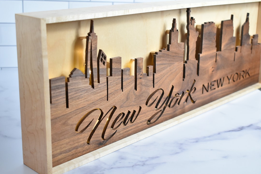 Handmade New York Cityscape Lighted New York New York Decor New York