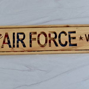 Handmade &quot;The Air Force Way&quot; Sign | Air Force Gift | Veterans Day | Gift for Airman | Military Home Decor | Military Family
