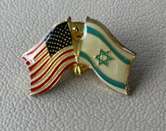 Isreal and United States Lapel Pin