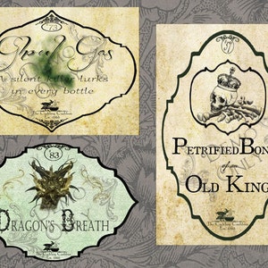 Halloween Potion Labels: Witch Apothecary Set (Digital Download)