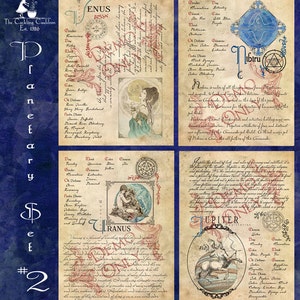 The Cackling Cauldron ~ Book of Shadows, Planetary Set #2