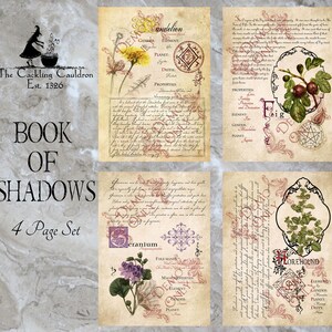 The Cackling Cauldron ~ Book of Shadows page set #7