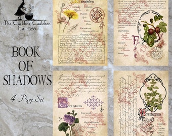 The Cackling Cauldron ~ Book of Shadows page set #7