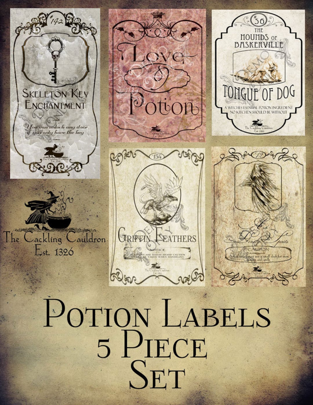 Magic Potion Labels: Apothecary Set (digital Download) - Etsy