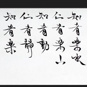 Confucius Quote In Handwritten Chinese Calligraphy Original | Etsy