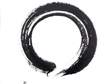 Enso Zen Circle - Infinite Possibility - original painting/ink circle/enso painting/zen circle/ ink painting/minimalist circle painting/zen