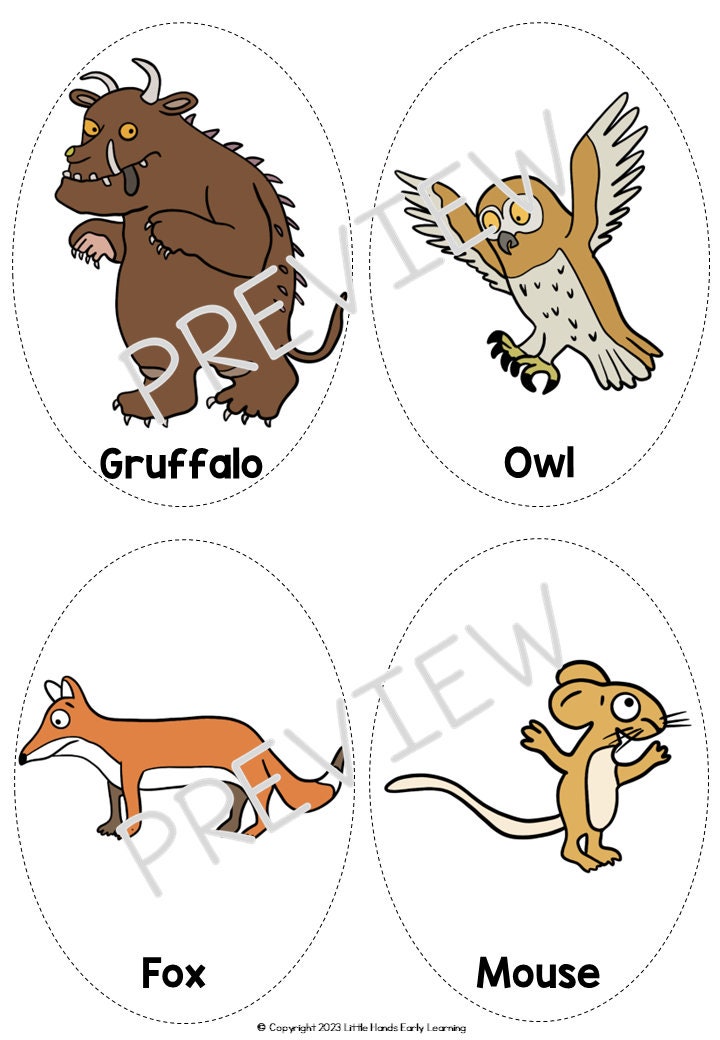 The Gruffalo Stick Puppets - Etsy Australia