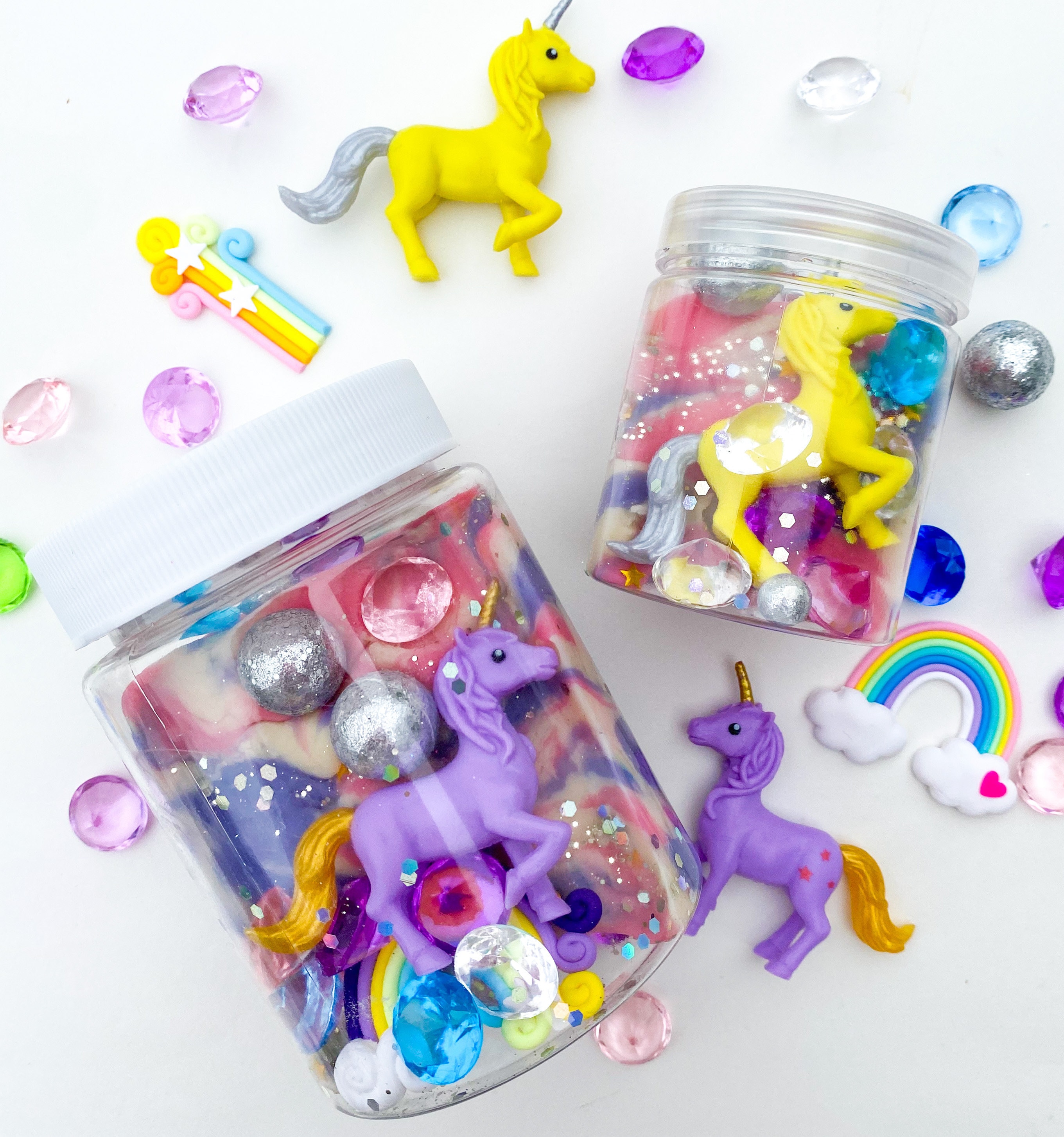 Unicorn Dough To Go Play Dough Jar, Play Dough Jar, Playdough Kit, Se…