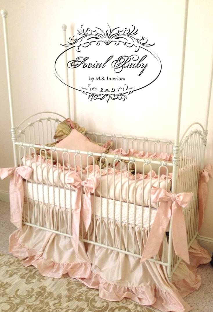 blush crib bedding set