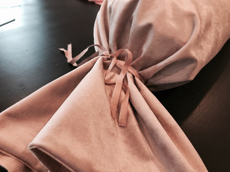 Velvet Bolster Pillow Sham in Moody Blush Pink READY TO SHIP Etsy