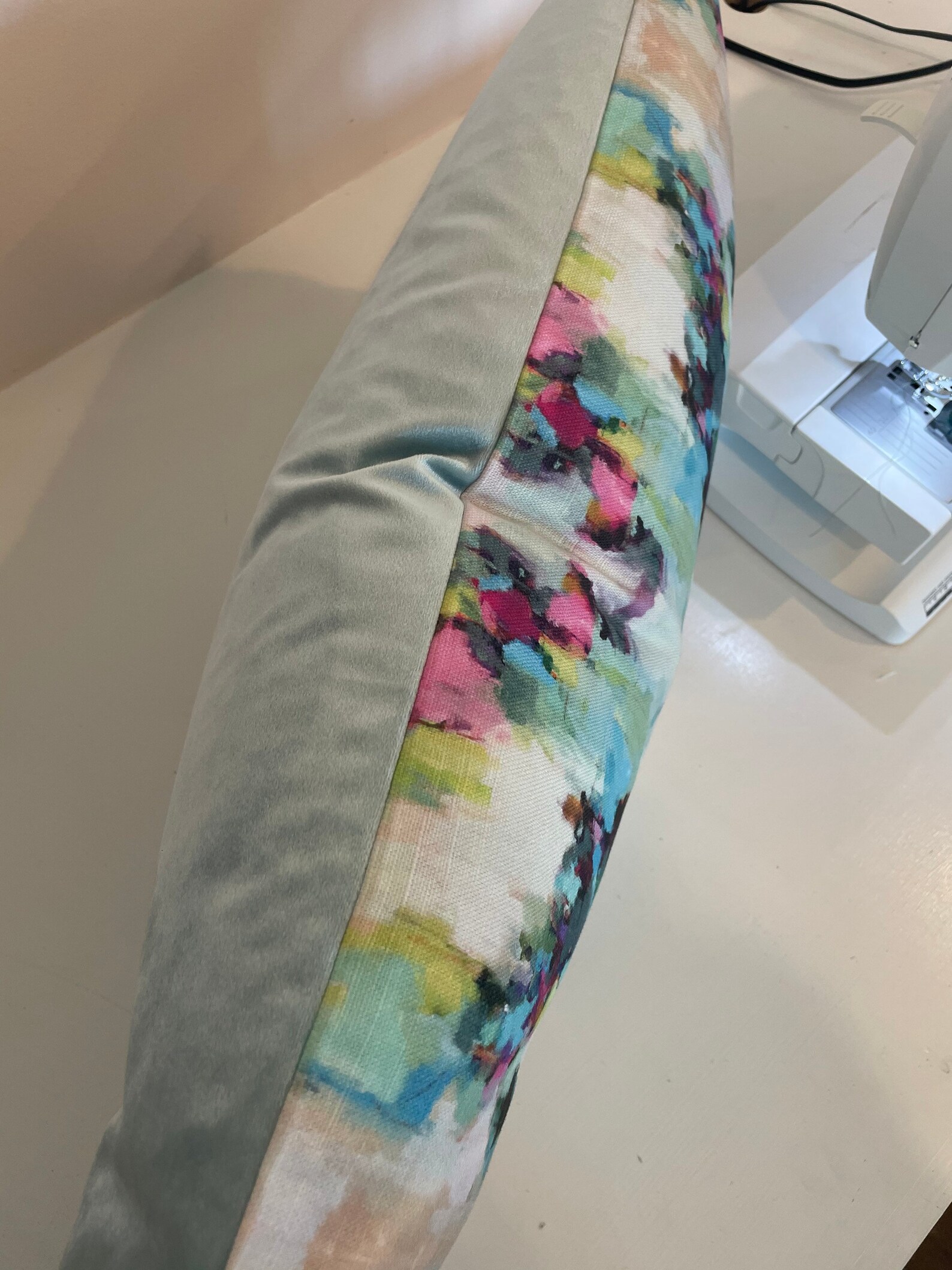 Laura Park Pillow Cover in Alphabet Soup Fabric // Lumbar Size Etsy