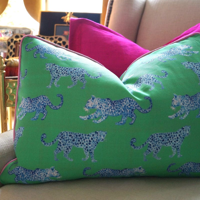 Leopard canvas Pillow