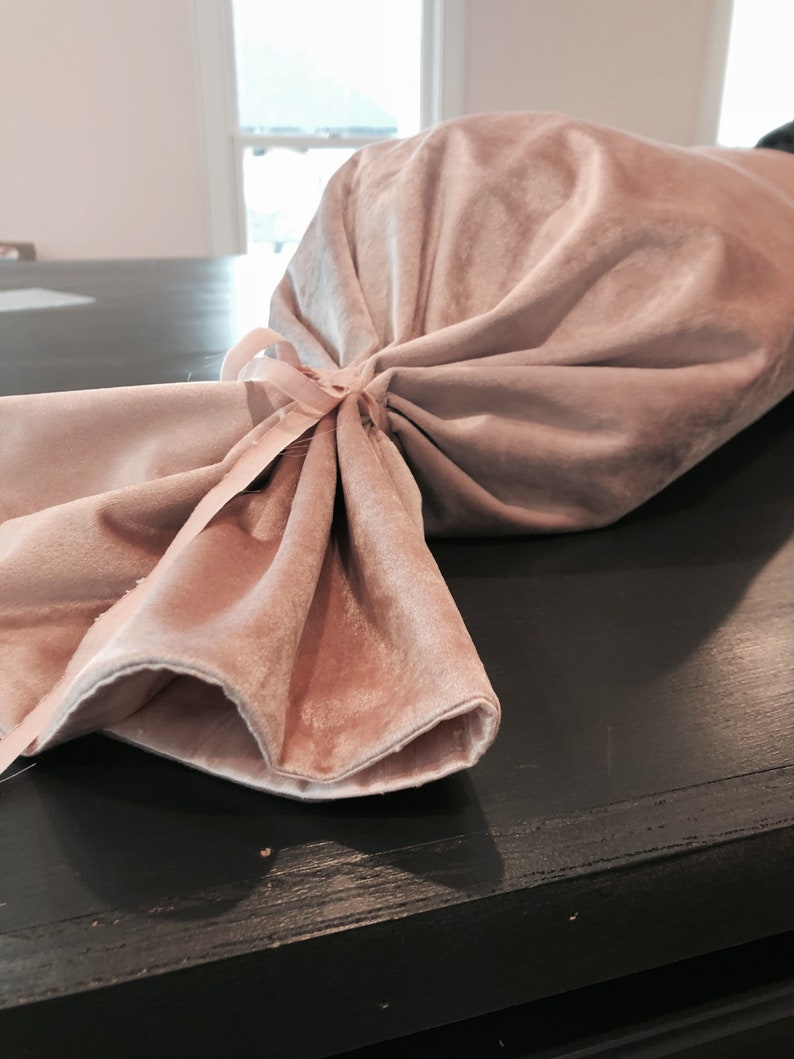 Velvet Bolster Pillow Sham in Moody Blush Pink READY TO SHIP Etsy