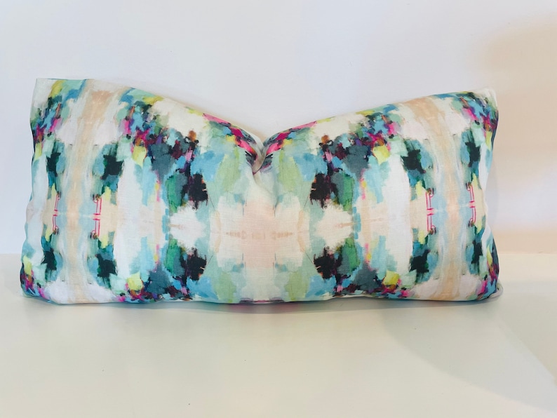 Laura Park Pillow Cover in Alphabet Soup Fabric // Lumbar Size Etsy