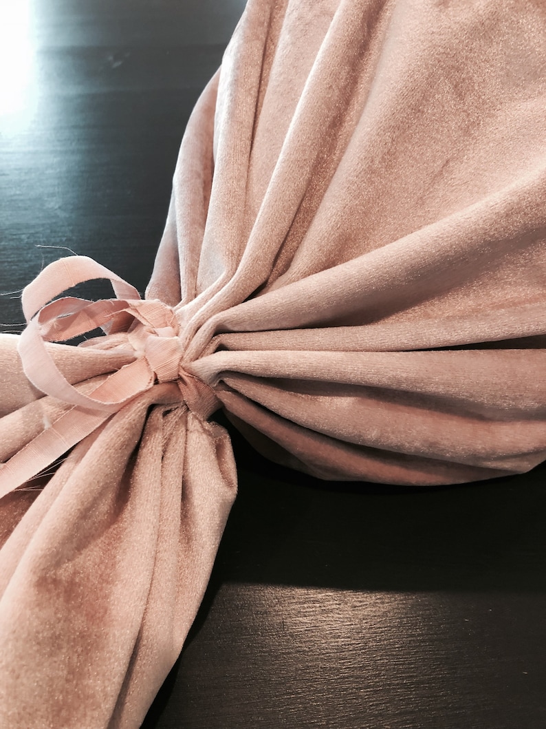 Velvet Bolster Pillow Sham in Moody Blush Pink READY TO SHIP Etsy