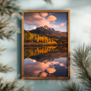 Colorado Print from Photo, Nature-Inspired Decor, Fall Art Print, Colorado Mountain Photography, Autumn Landscape Print, Rustic Fall Decor