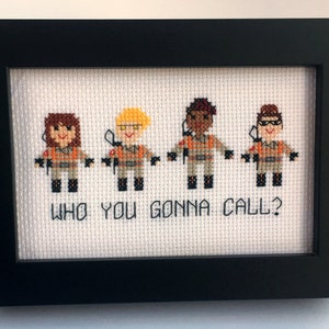 PDF Ghostbusters 2016 Who You Gonna Call? Cross Stitch Pattern inspired by Ghostbusters female driven reboot