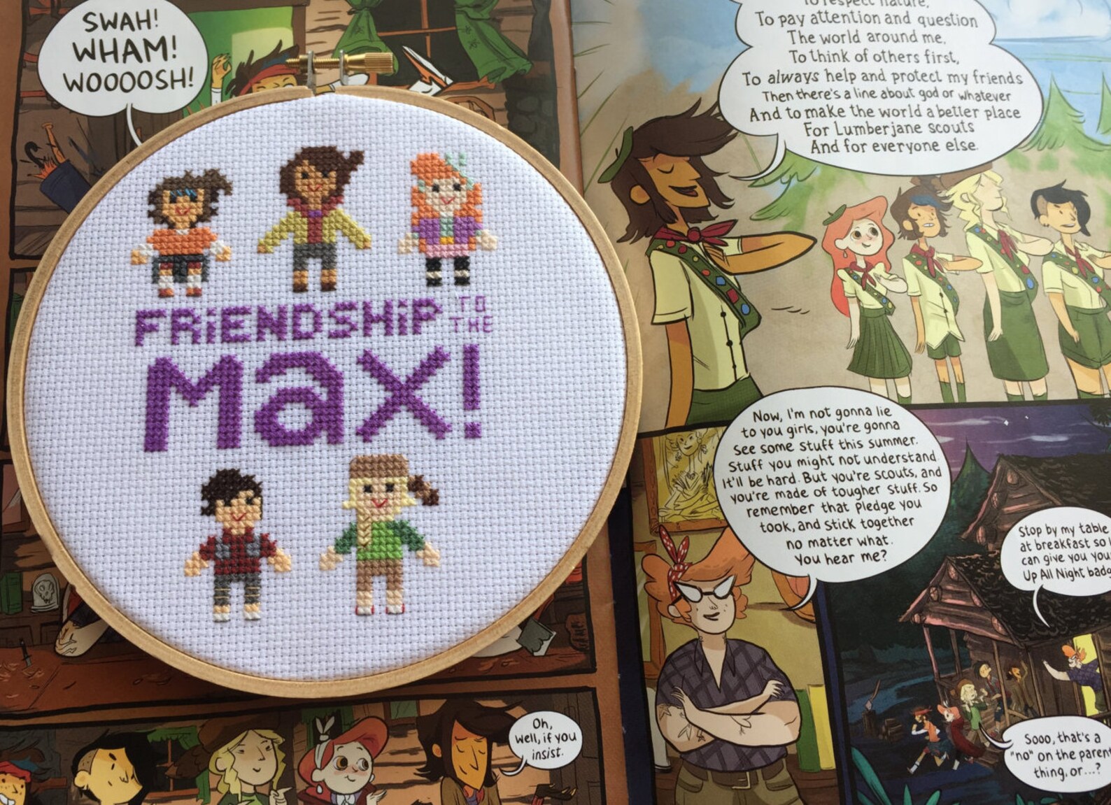 PDF Lumberjanes Friendship to the Max Cross Stitch Pattern Etsy