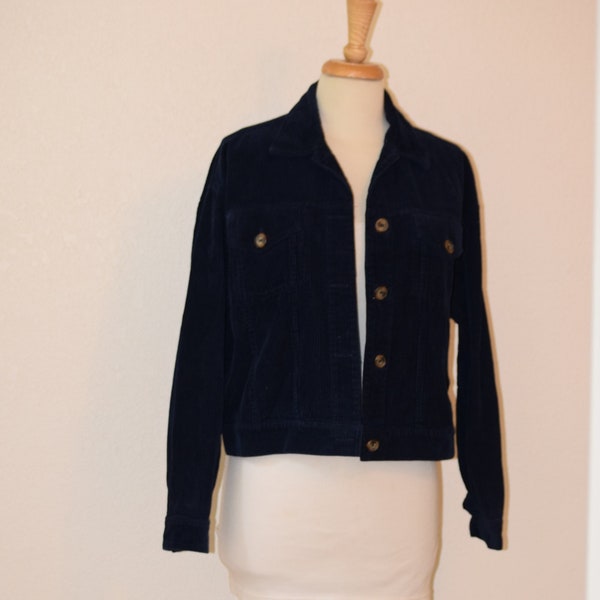 Blue Corduroy Jacket Etsy