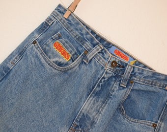 Old School Empyre High Waist Medium Wash Denim Mom Jeans / Skater Jeans - Women's 8/10