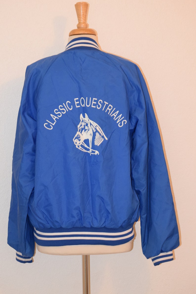 royal blue athletic jacket