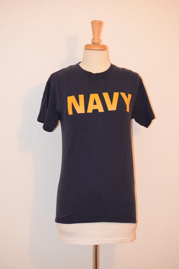 Yellow Soffe 'navy' Graphic Tee / - Etsy