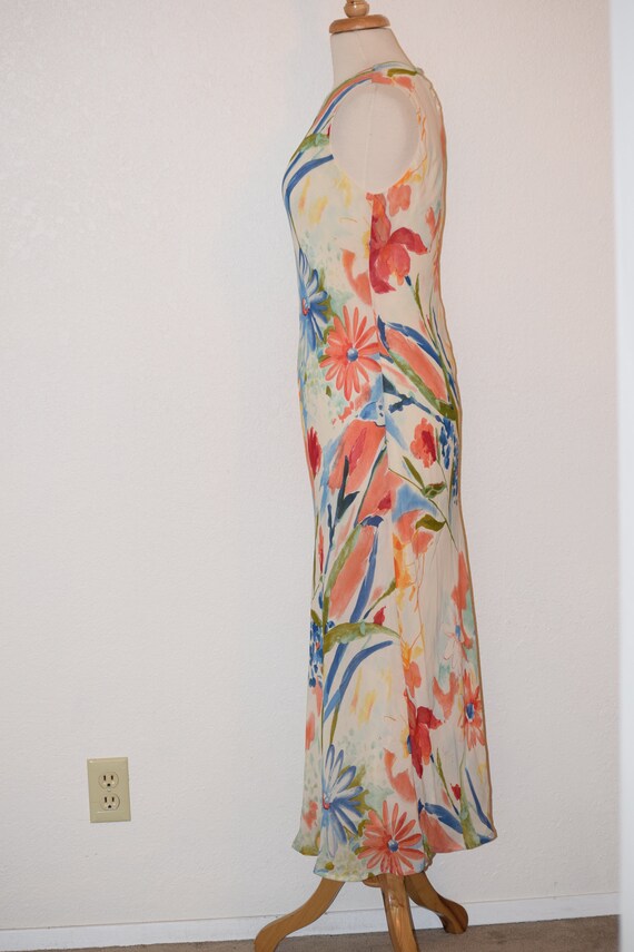 Beautiful Floral ' Tessuto' Sleeveless Sheath Max… - image 4