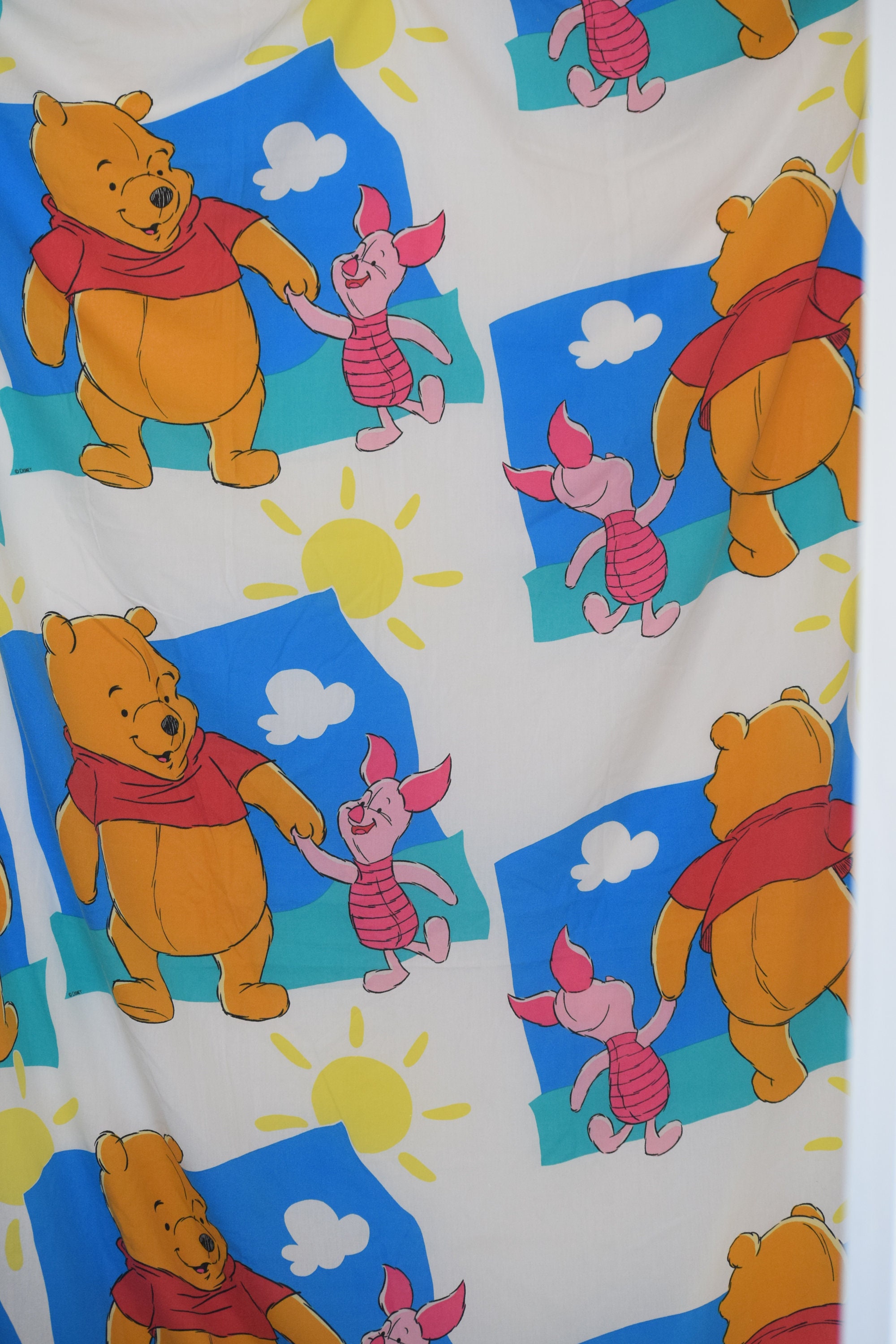 Classic Pooh, Winnie the Pool Panel Shape, Vintage Fabric Winnie and  Friends From Pooh Bear 
