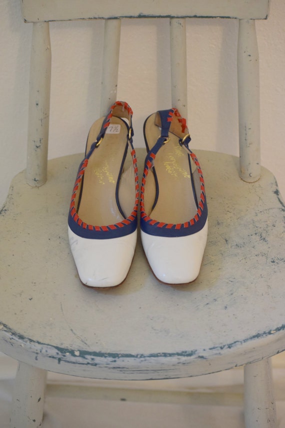 Rare Red White and Blue 'Rosina Ferragamo Schiavo… - image 4