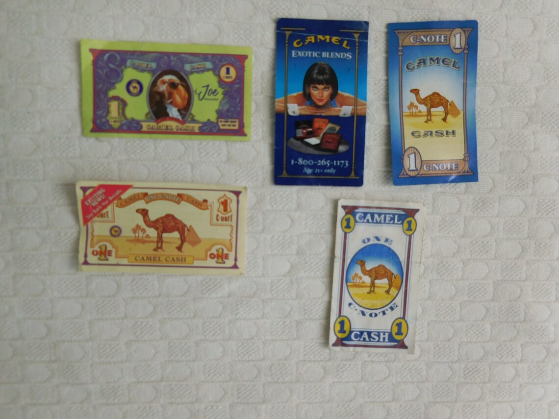 Camel Cigarette Coupons / 5 Types / Lot of 800 or More / Camel | Etsy