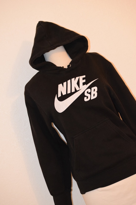 Black Nike / SB Hoodie / Nike Hooded Sweatshirt / 