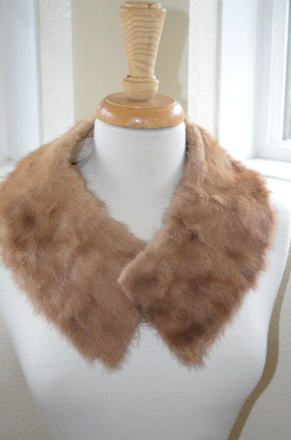 Vintage Mink Collar / Fur Collar/ Add On Collar