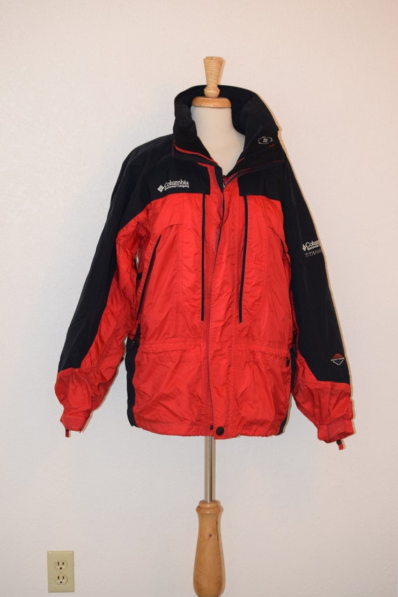 Black and Red 'columbia Titanium' Winter Jacket / Down Ski Jacket / Outdoor  Jacket / Snowboard Jacket / Warm Coat / Parka Men's Medium -  Hong Kong