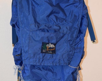 Old School The Everest by Seaway Bright Royal Blue Rucksack / Backpack / Travel Pack / 1960's / 70's Made in Japan Pack / School Book Bag