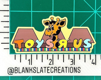 Vintage Toys &quot;R&quot; Us Storefront Matte Stickers