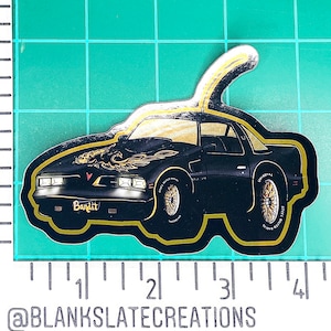 Smokey and the Bandit 1977 Firebird Copper Chrome Sticker