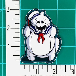 Stay Puft Marshmallow Shark Vinyl Die Cut Sticker